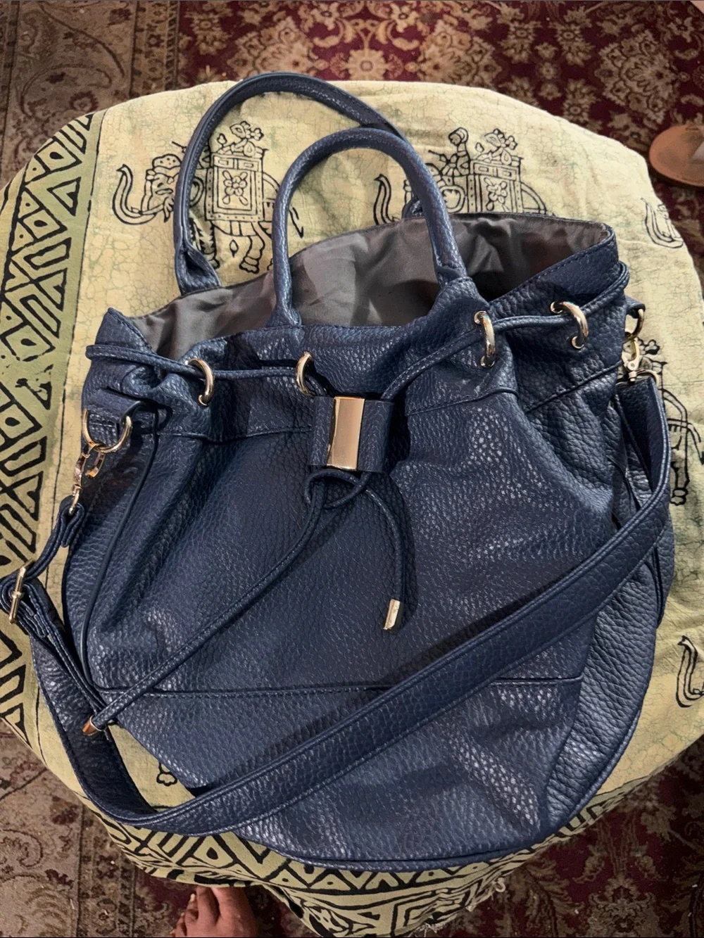JustFab pebbled leather